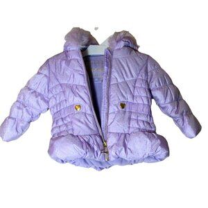 Pistachio Girls Size 6 Months Zip up Winter Coat Violet New with Tags